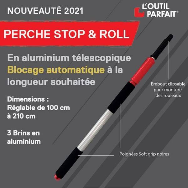 Perche et manche télescopique pour peinture