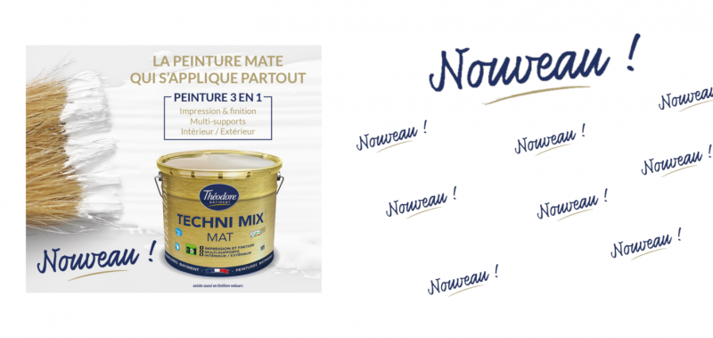TECHNI MIX MAT PEINTURE MULTI SUPPORT, INTER EXTER, IMPRESSION FINITION CHEZ DECODIS PEINTURES Marseille13